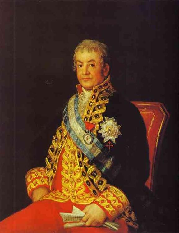 Francisco Jose de Goya Portrait of Jose Antonio, Marques Caballero Kepmasa oil painting image